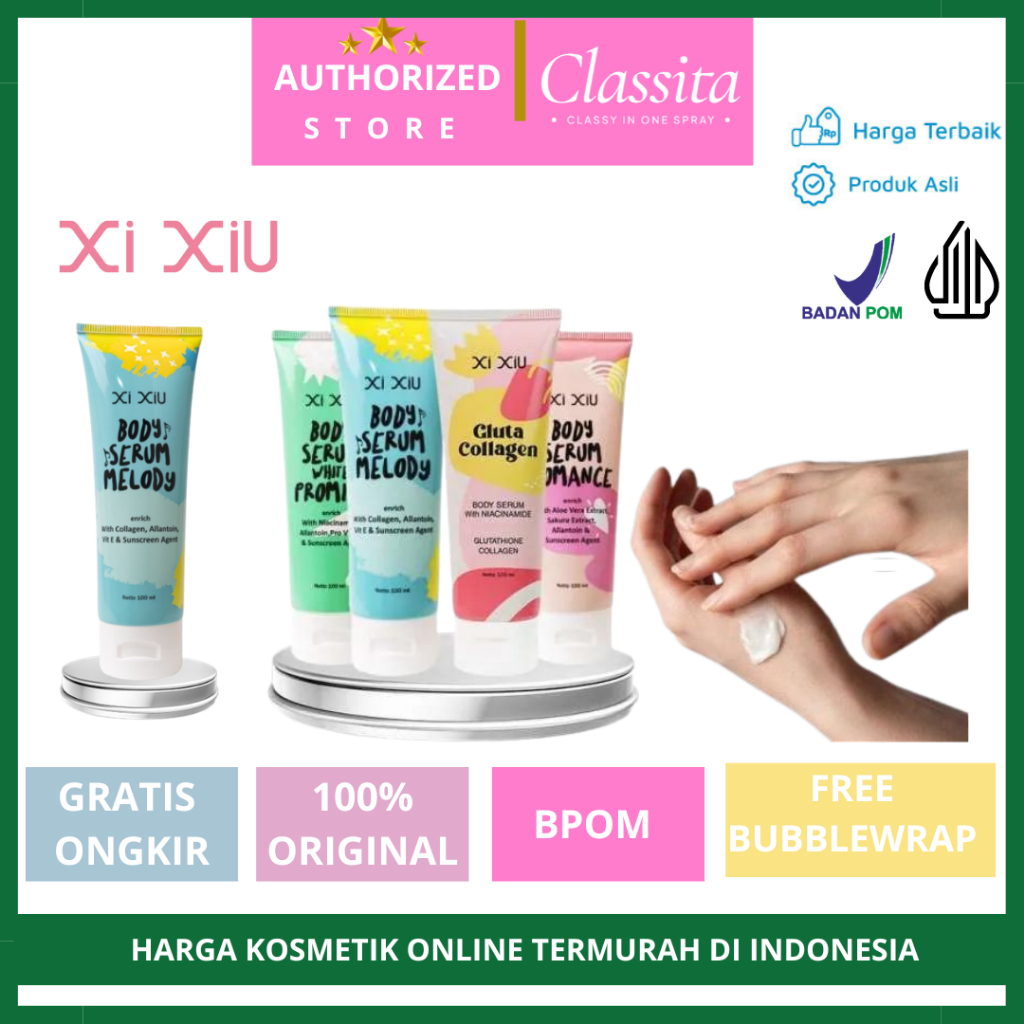 𝐂𝐋𝐀𝐒𝐒𝐈𝐓𝐀.𝐈𝐃 -Serum Pemutih | Body Serum Whitening | Pemutih Badan Bpom | XI XIU BODY SERUM