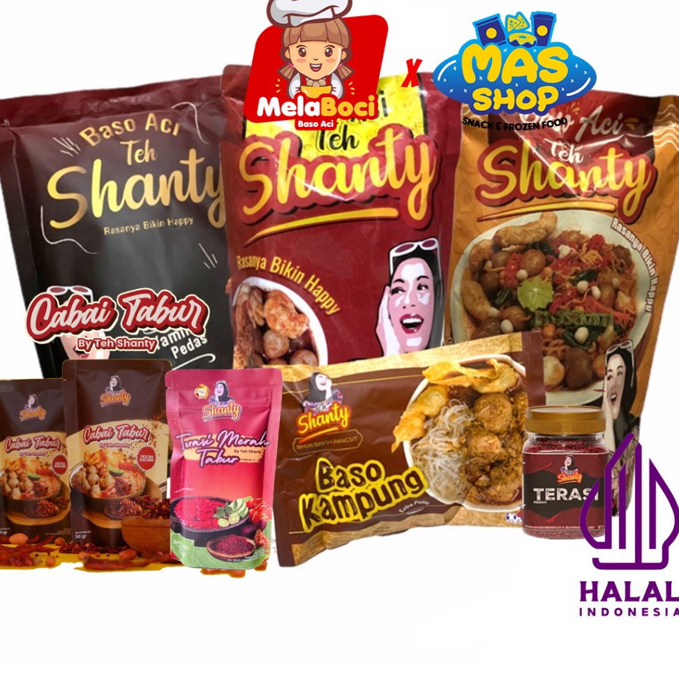 

Barang keren Teh Shanty Baso Aci original boci yamin teh shanty Khas Garut Tulang Rangu Pedas all varian Baso kampung nyemek