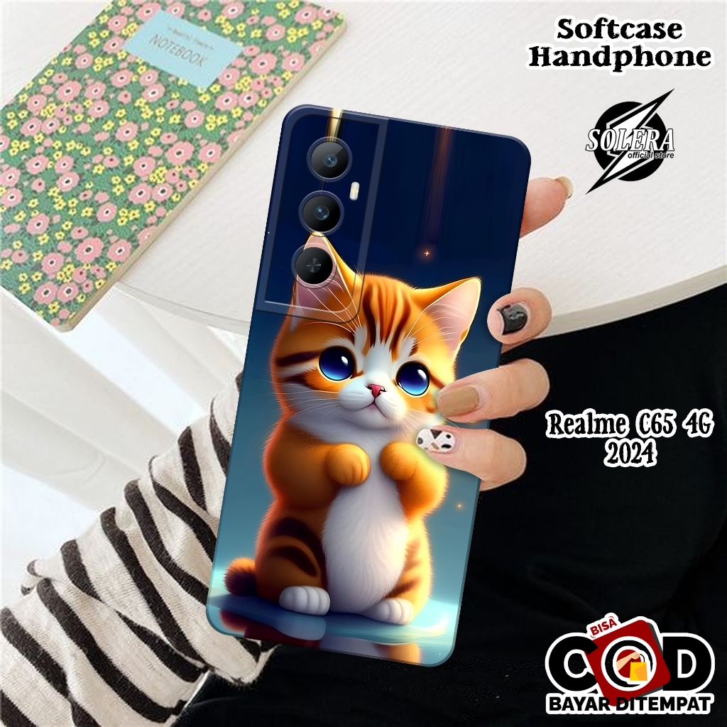 Case Realme C65 4G 2024 Softcase Realme C65 4G Terbaru 2024 Silikon Pro Camera Fashion Case Kartun K