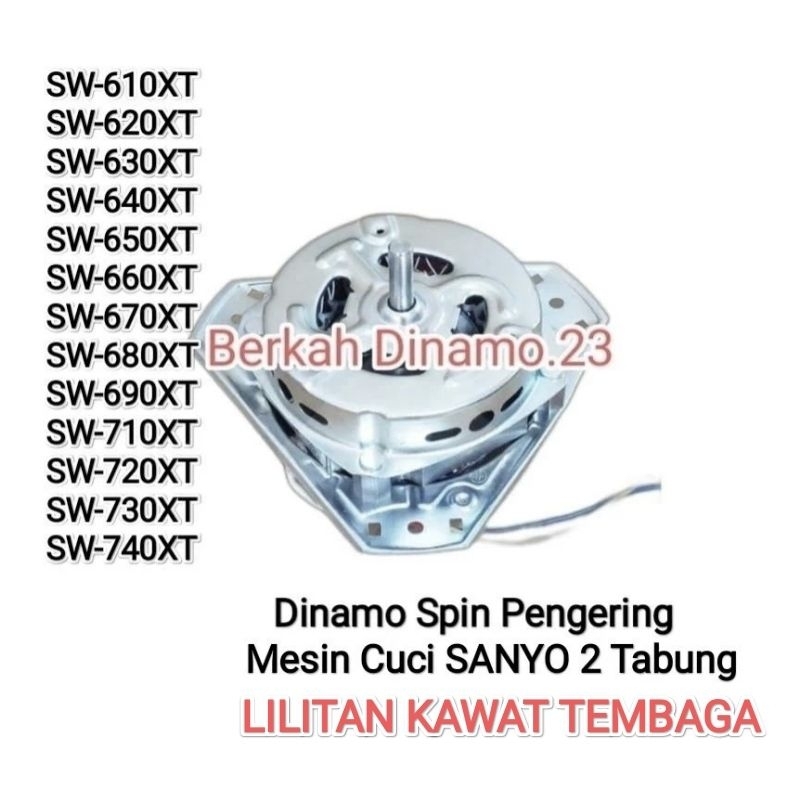 Dinamo Pengering Mesin Cuci SANYO SW-610XT - SW-620XT - SW-630XT - SW-640XT - SW-650XT - SW-660XT - 