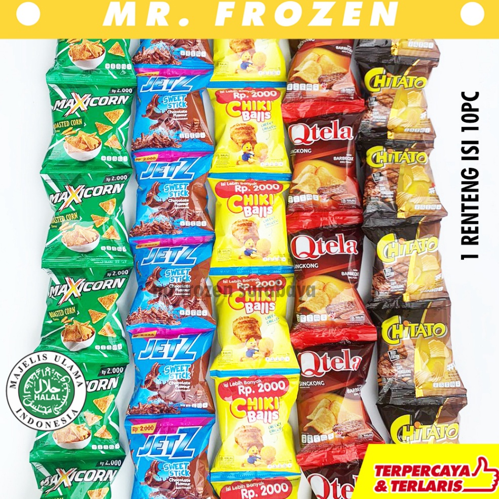 

Harga Grosir SNACK RENCENG SIMBA NABATI ROOLS CHITATO CHIKI BALLS POTABEE TARO JETZ SMAX REGAL MISTER RENCENG ISI 1