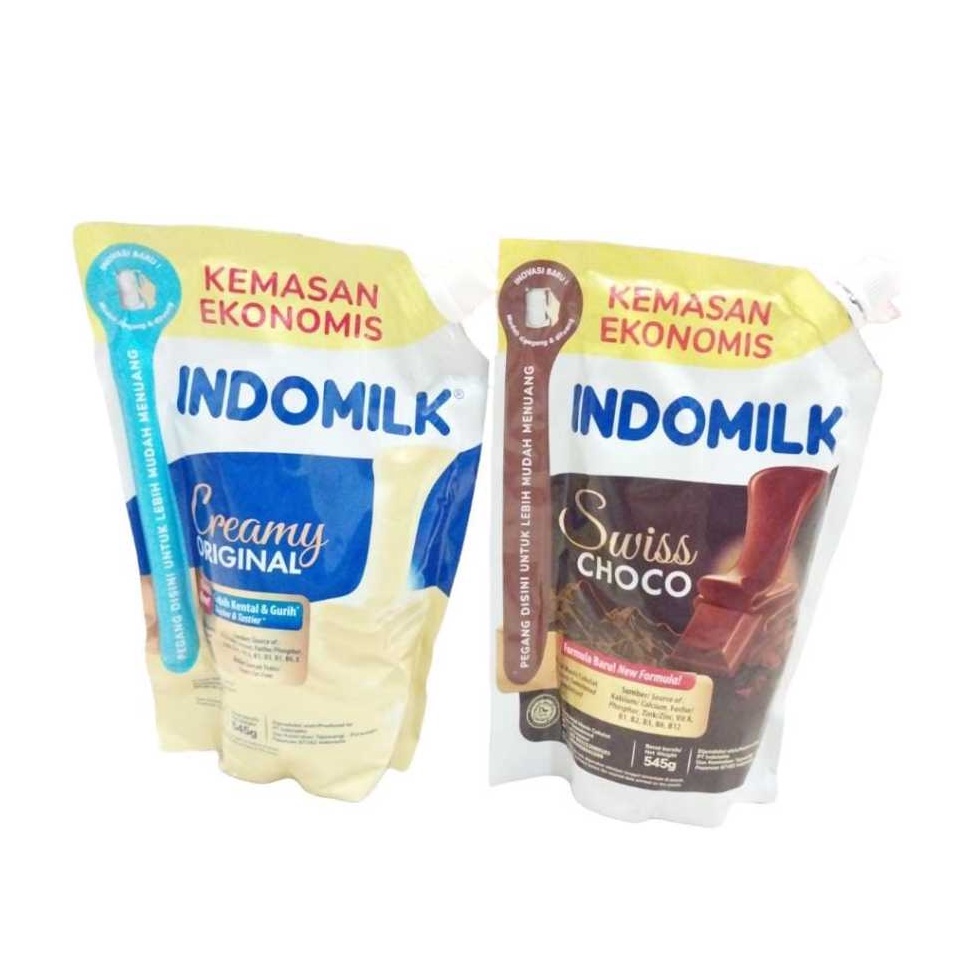 

Cepaat INDOMILK KENTAL MANIS POUCH KEMASAN EKONOMIS 545 ML