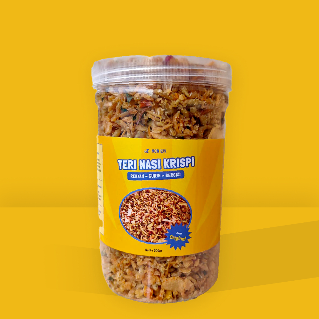 

500gr TERI NASI KRISPI - Siap saji, Rempah melimpah, 100% original