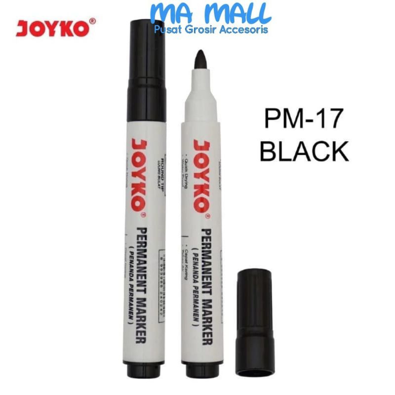 

Spidol Joyko Permanent Marker PM-17 A88 Spidol Hitam Joyko Permanen