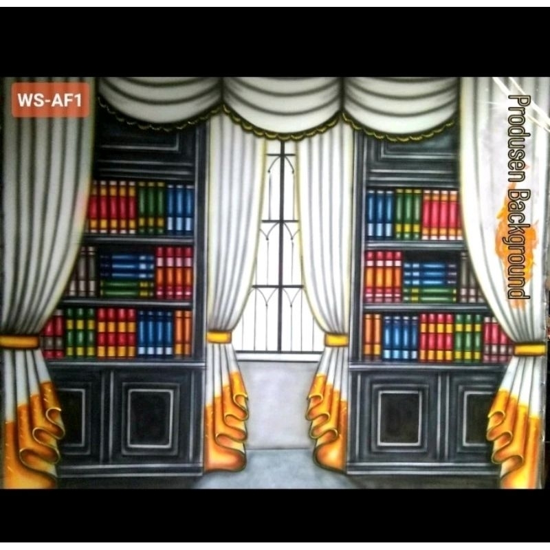 READY WS AF1 Kain Backgroumd Wisuda 3x2,5m Backdrop Studio Photo