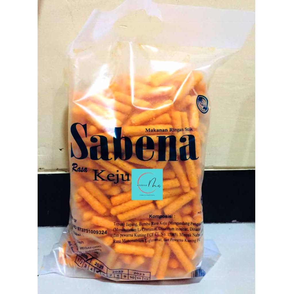 

Makanan Ringan Stik Keju Sapi Panggang Sabena Kemasan 250 gram