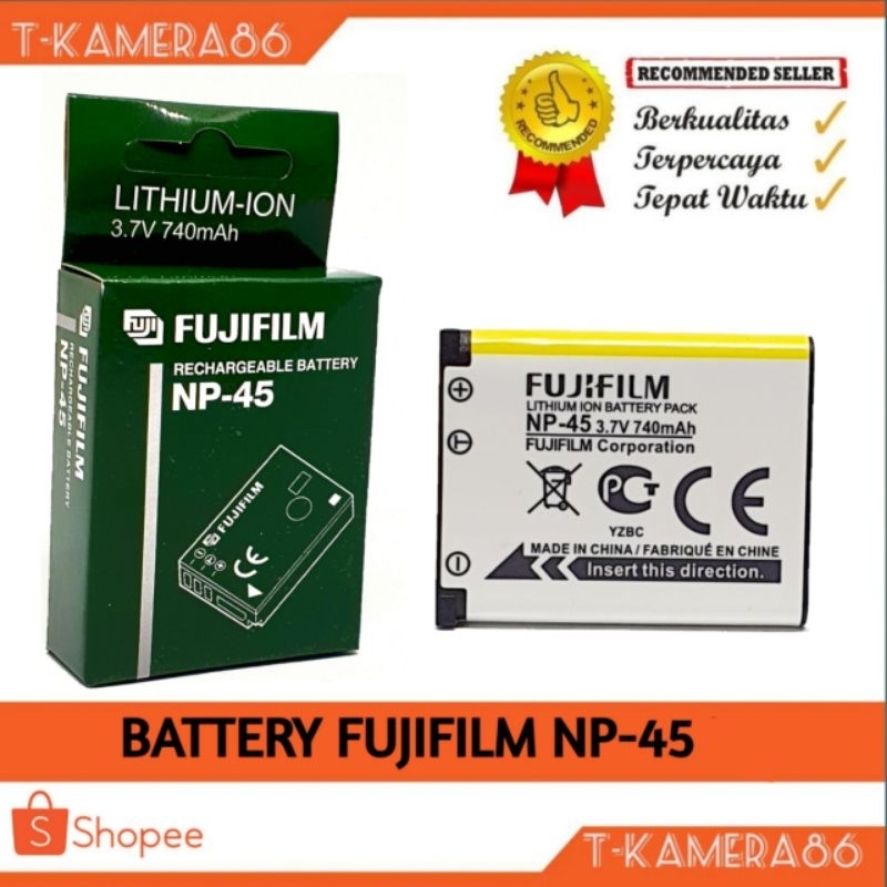 Fujifilm battery NP-45 For Fujifilm Finepix  JZ500 XP10 J10 mini 90 100fd