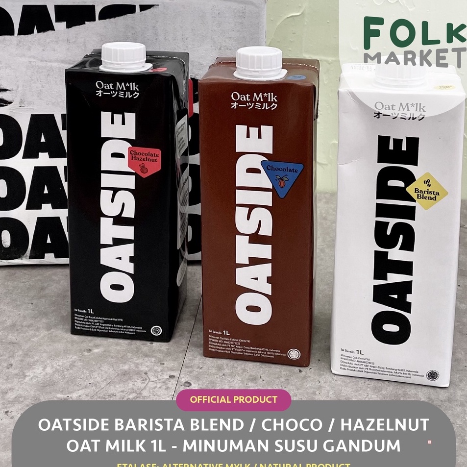 

Instan OATSIDE Oat Milk 1L Barista Blend Edition Chocolate Hazelnut Minuman Susu Gandum Vegan