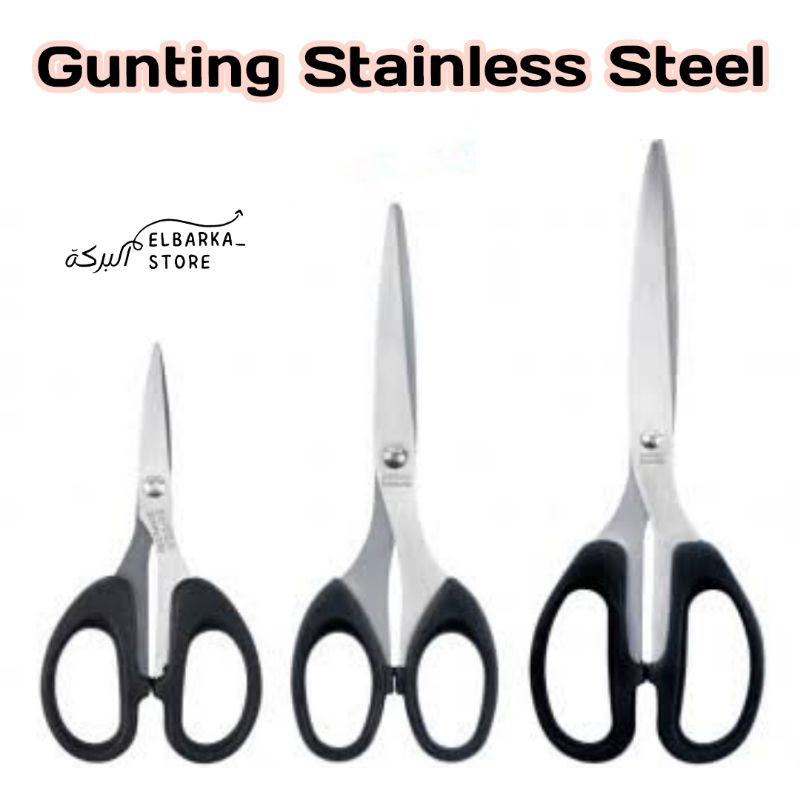 

EBS-106 GUNTING / GUNTING KERTAS / GUNTING STAINLESS STEEL ESTIKA / GUNTING BESAR / GUNTING SEDANG / GUNTING KECIL