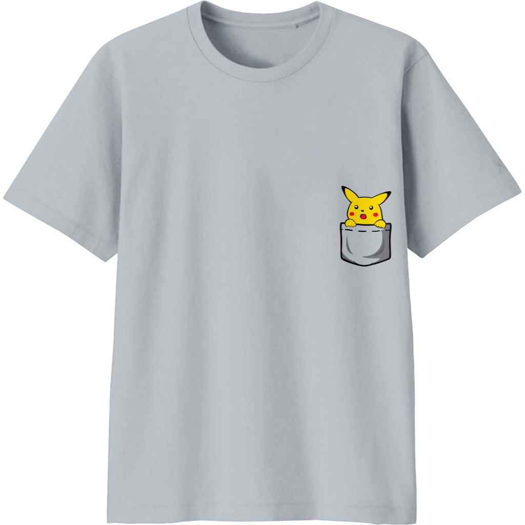 KAOS ATASAN WANITA DEWASA PRINT LOGO KANTONG  POKEMON T-SHIRT