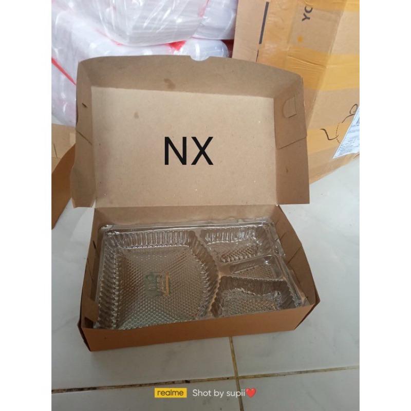 

[100pcs/1pak] Dus Kertas NX Kraft Kotak Nasi Cokelat NX