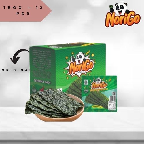 

2Xbtygneal Sakha Snack ) Norigo Snack Rumput Laut - 1Box 13 Pcs