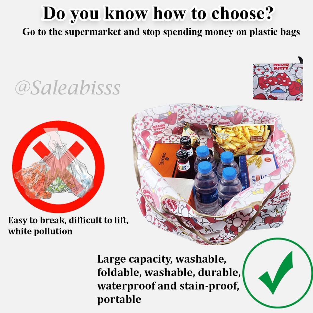 TAS LIPAT ECO BAG DIPERTEBAL / TAS BELANJA LIPAT / SHOPPING BAG / ECO BAG MOTIF ANTI AIR UKURAN SEDA