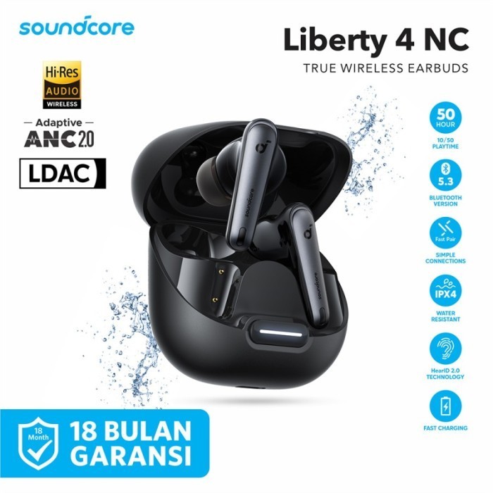 Headset Wireless ANKER SOUNDCORE LIBERTY 4 NC A3947