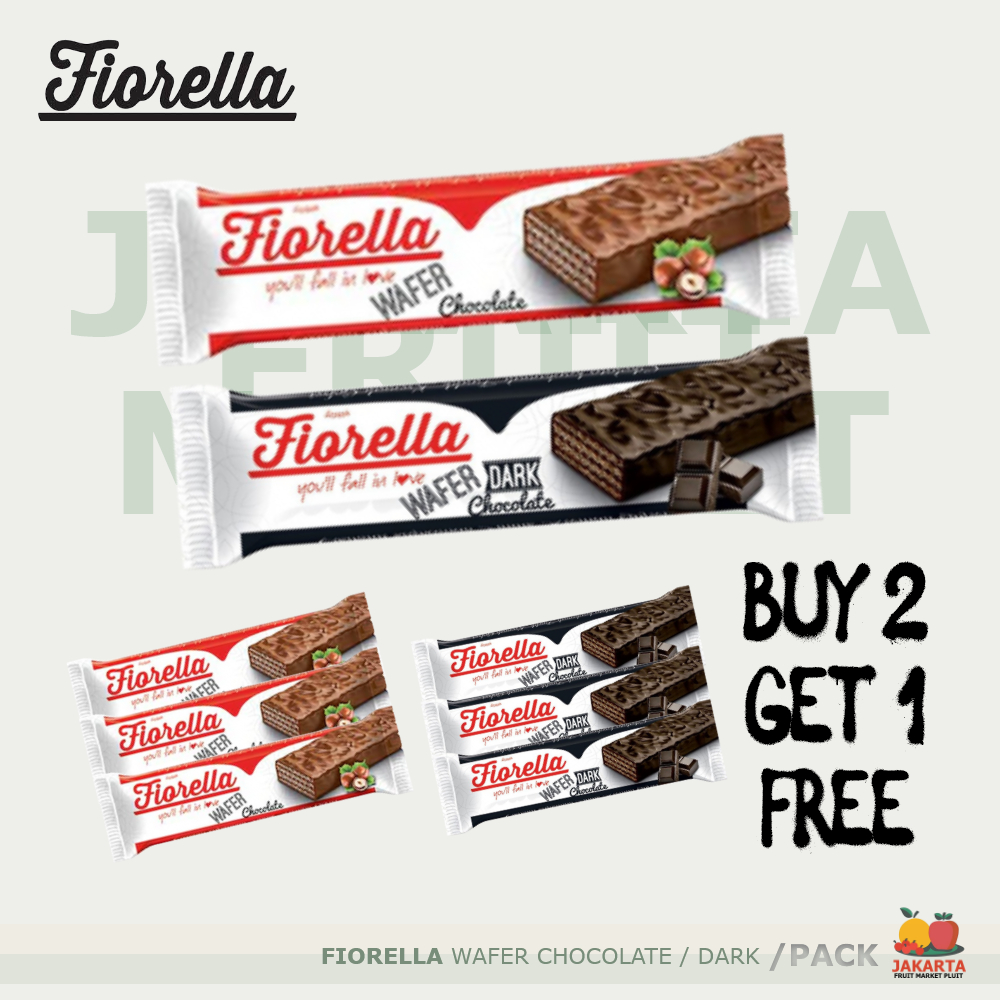 

[PROMO] FIORELLA WAFER CHOCOLATE / DARK BUY 2 GET 1 FREE Coklat snack cemilan