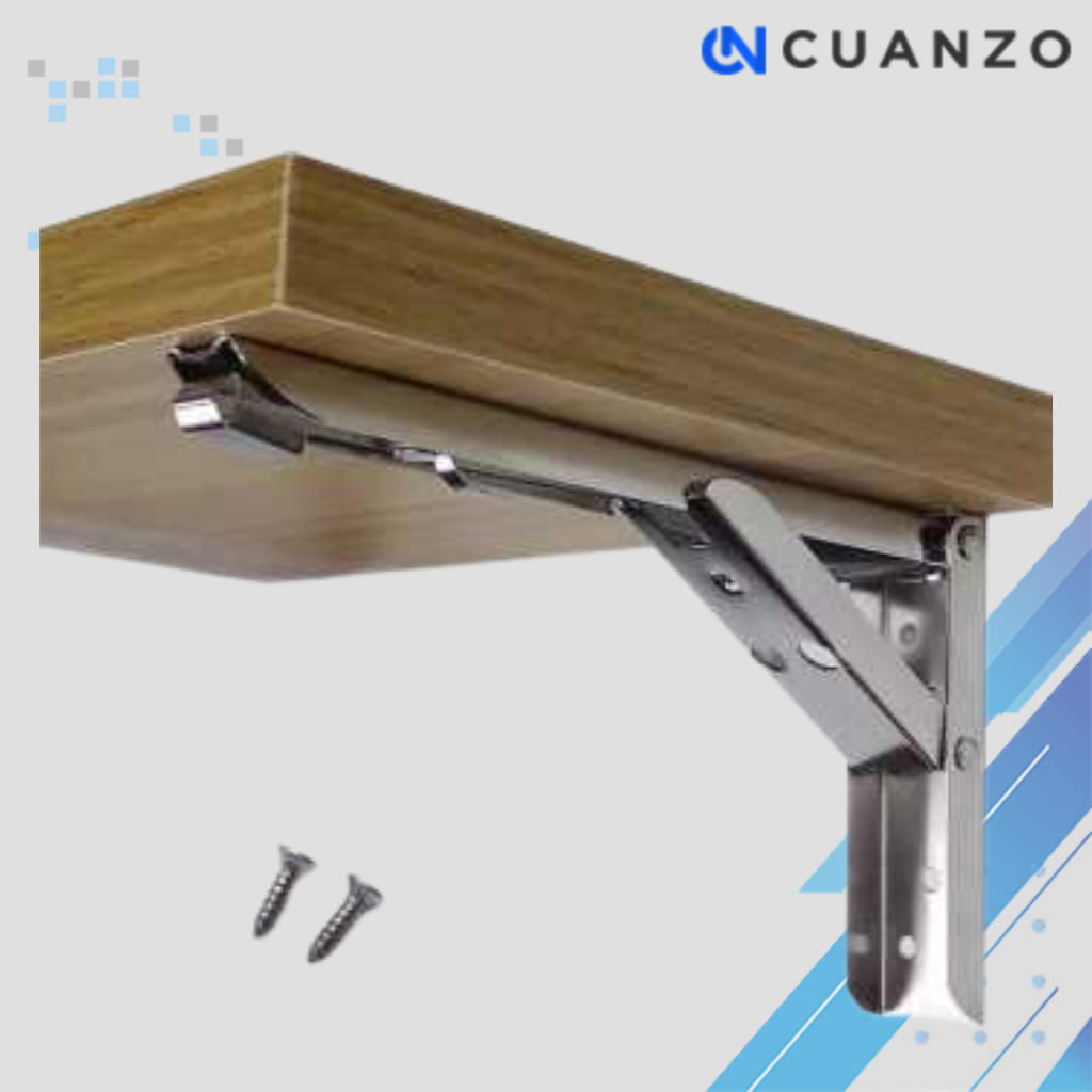 Bracket Engsel Lipat Folding Max Load 65kg 14 Inch 2 PCS / Folding Bracket / Engsel Lipat / Engsel S