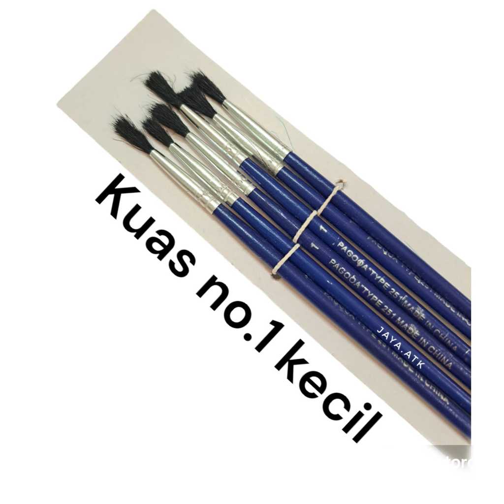 

KUAS LUKIS CAT AIR MINI KECIL NO. 1 BULU HITAM PAINT BRUSH