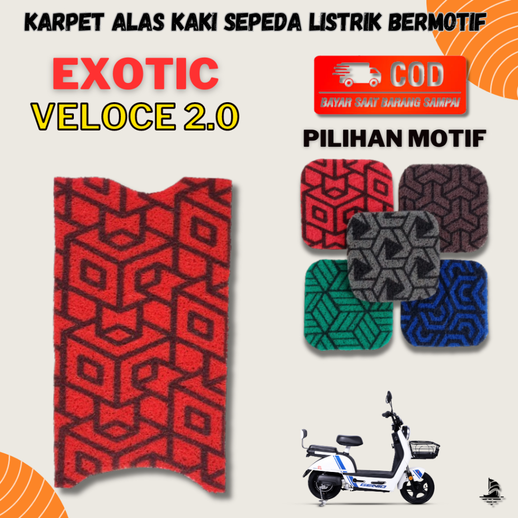 Karpet Sepeda Listrik EXOTIC VELOCE 2.0 Mie Bihun Serabut - Motif Spesial