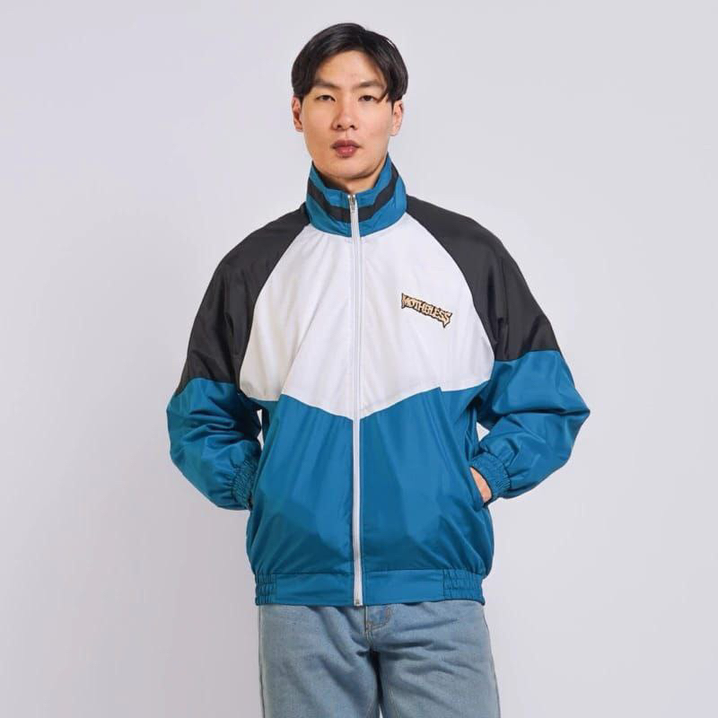 Jacket Tracktop Parasut Pria Lokal Windbreaker Anti Air Jaket Retro Hooligans Keren Vintage Preddo