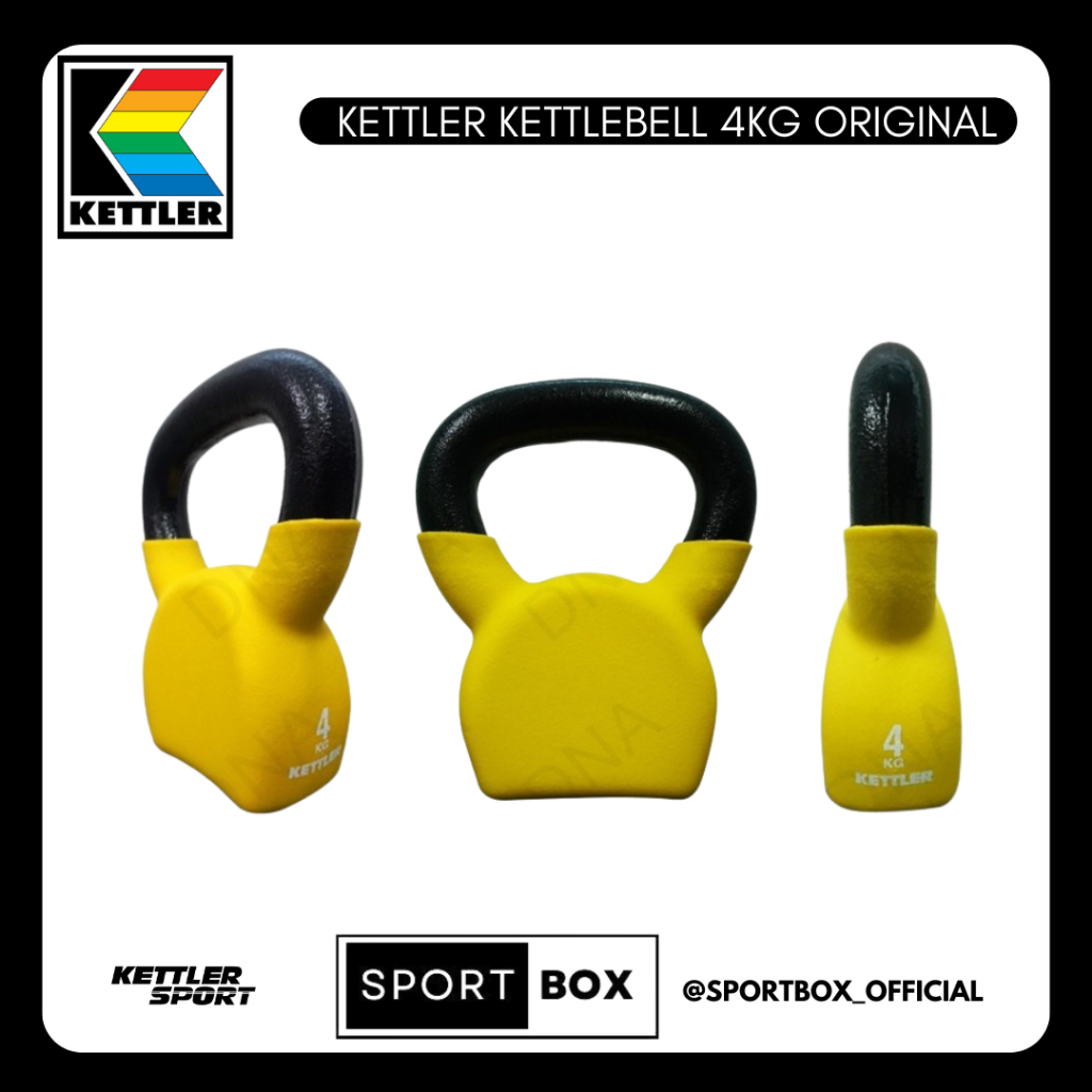 Kettlebell 4kg KETTLER / Dumbell Kettlebell KETTLER - ORIGINAL