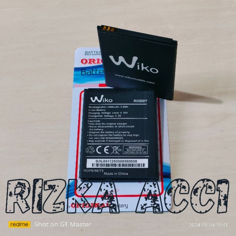 Baterai Batre Hp Wiko 3750 / WIKO Robby Original Battery Batrai Hp