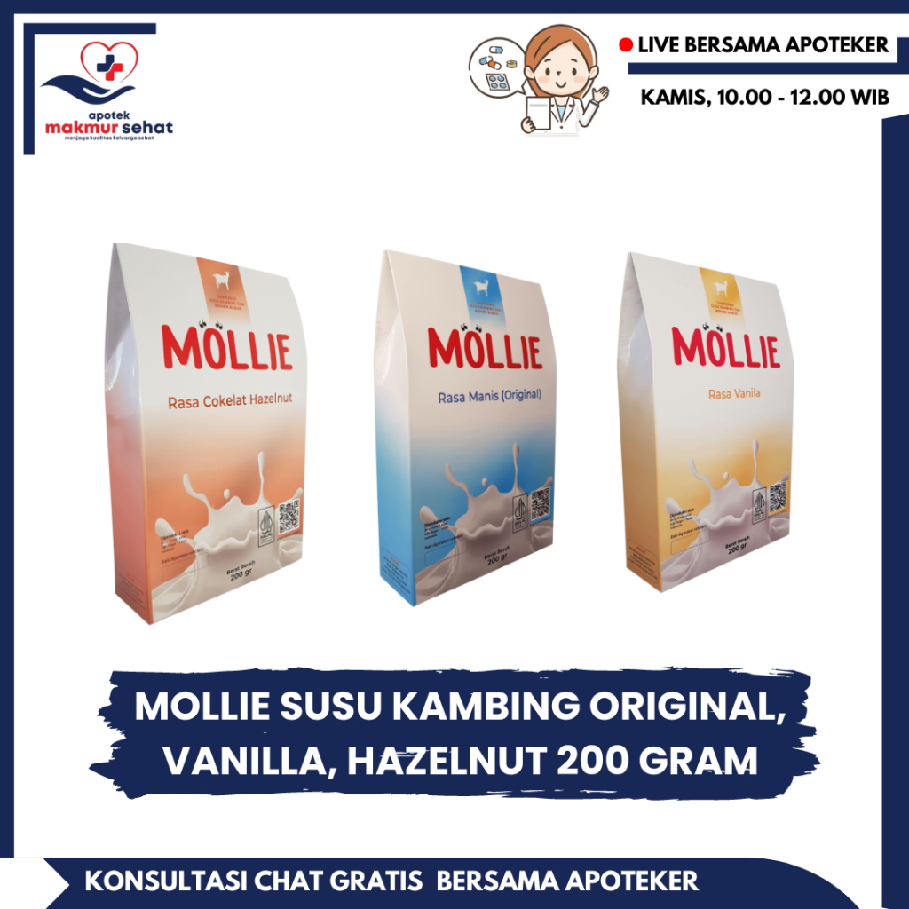 

MOLLIE SUSU KAMBING 200 GRAM