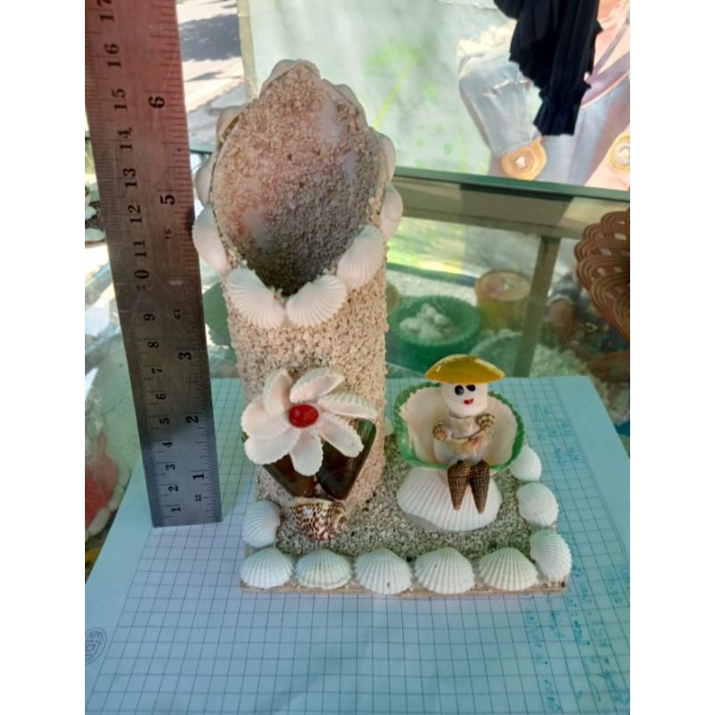 

Tempat pensil cangkang kerang/kerajinan/prakarya cangkang kerang