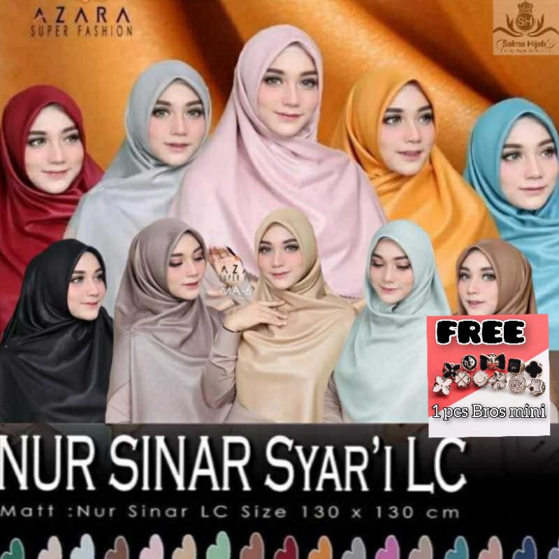 HIJAB AZARA NURSINAR SYARI / HIJAB SEGI EMPAT SYARI