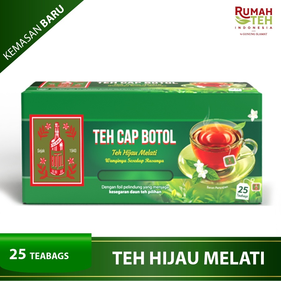 

Teh Celup Cap Botol Hijau Aroma Melati 25 Bags -Tea Bag