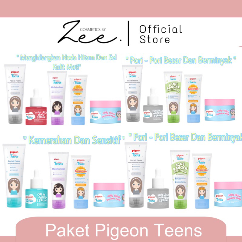 PIGEON TEENS | PIGEON TEENS PAKET SKINCARE | Pigeon Teens paket Lengkap
