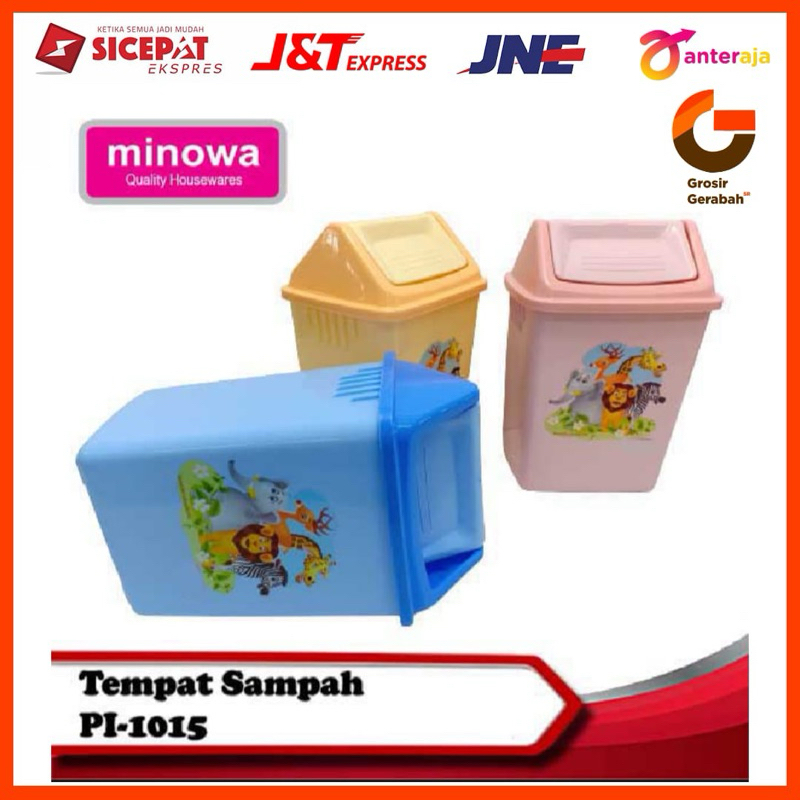 minowa tempat sampah pi1015 warna