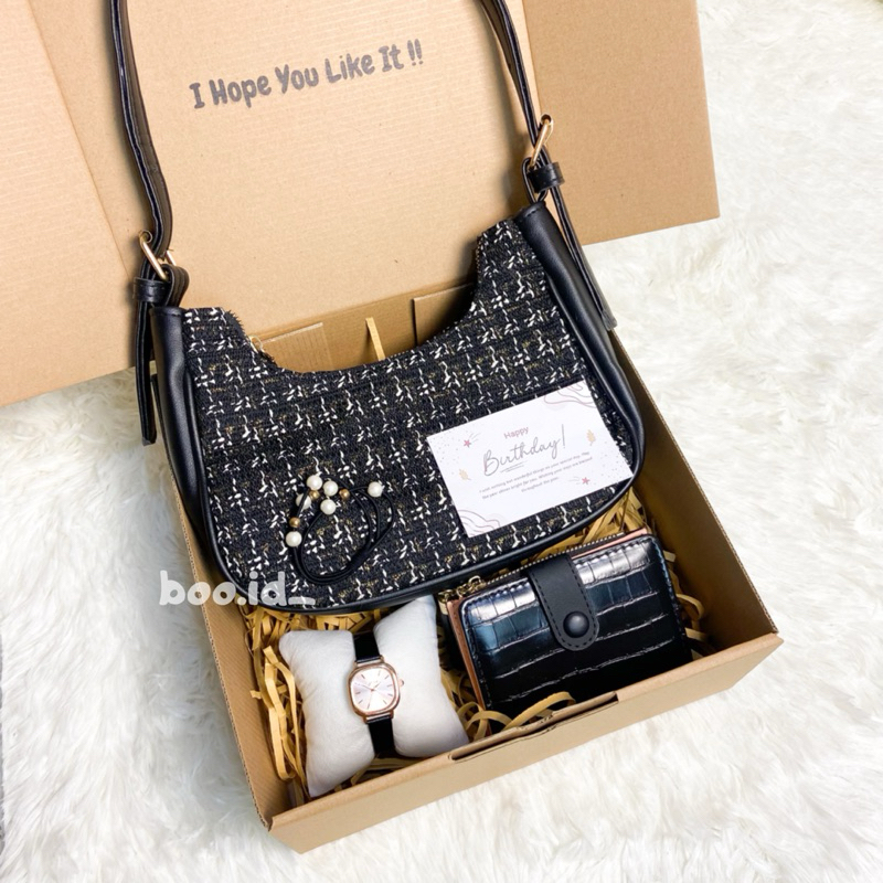 [B4997]HAMPERS GIFT BOX SHERIN BAG KADO ULANG TAHUN PACAR/KADO ANNIVERSARY/KADO WEDDING/KADO IBU/KAD