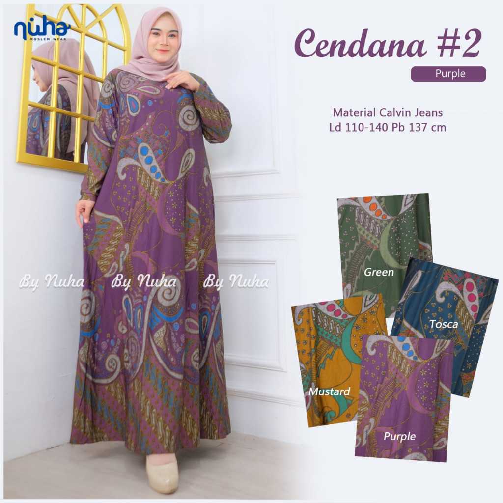 Gamis Wanita Muslimah Cendana Dress by Nuha Motif Unik