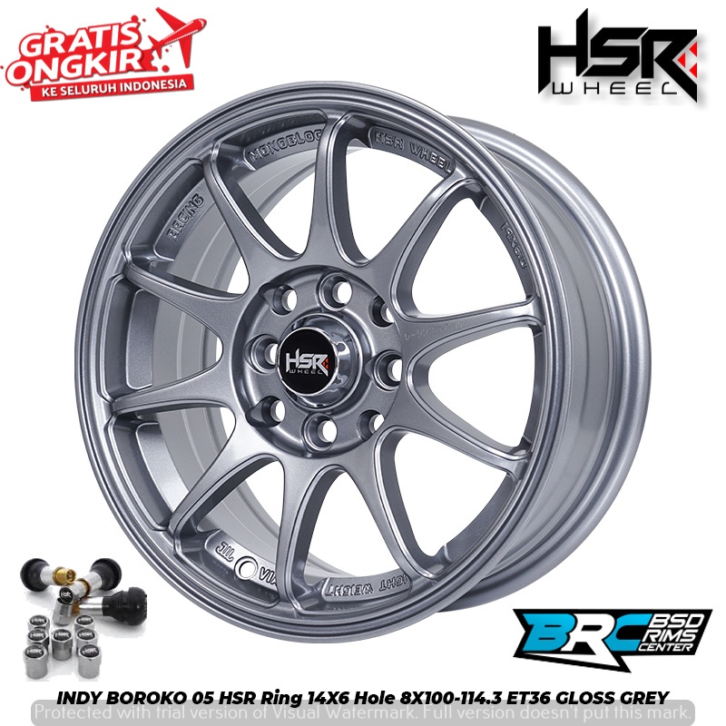 VELG RACING BUAT AGYA SOLUNA STARLET ATIVO CERY HSR INDY RING 14