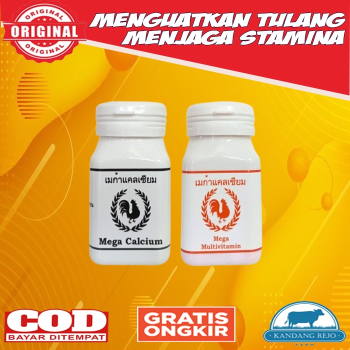 Paket Mega Calcium + Mega Multivitamin Ayam Aduan Original Thailand
