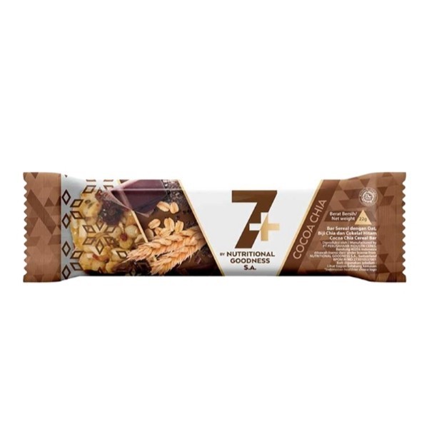 

7+ cereal bar cocoa chia / yogurt berry 22 gr