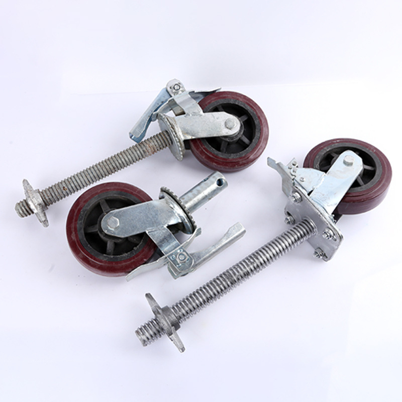 Roda Steger Scaffolding / Roda Perancah Karet / Roda Steger Scaffolding Rem 6inch