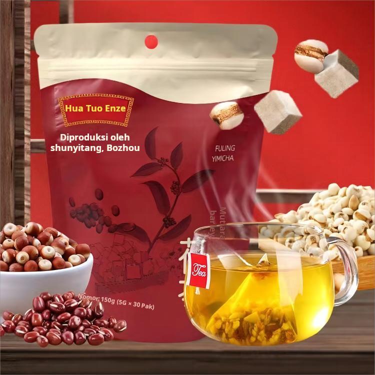 

Poria, barley dan barley tea. Tanpa tambahan pewarna dan bahan pengawet. Menghilangkan kelembapan teh celup.