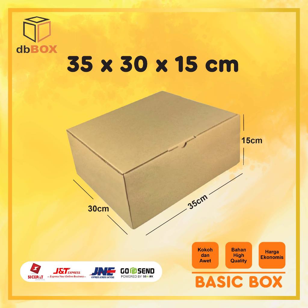 

Kardus 35x30x15 cm --box Die Cut dan easy usage--
