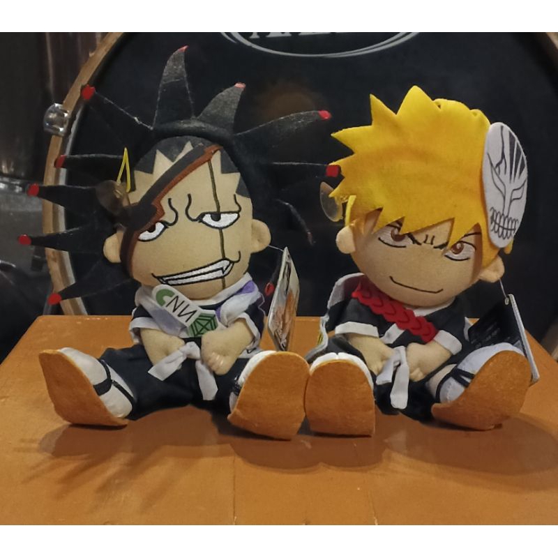 ICHIGO KUROSAKI, ZARAKI KENPACHI, BLEACH anime boneka