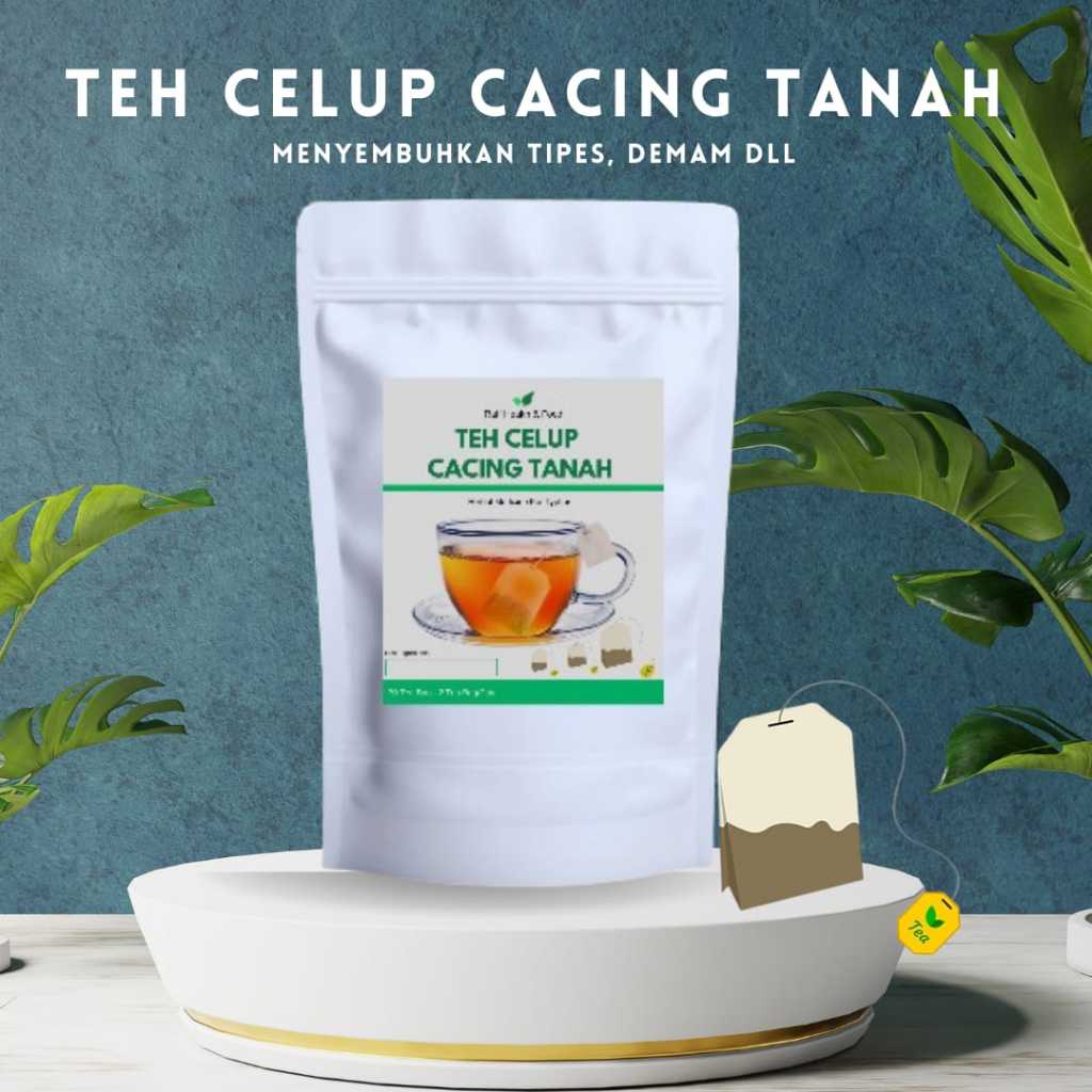 

Teh Celup Cacing Untuk Obat Tipes isi 30pcs Original Lumbricus Rubellus Cacing Tanah