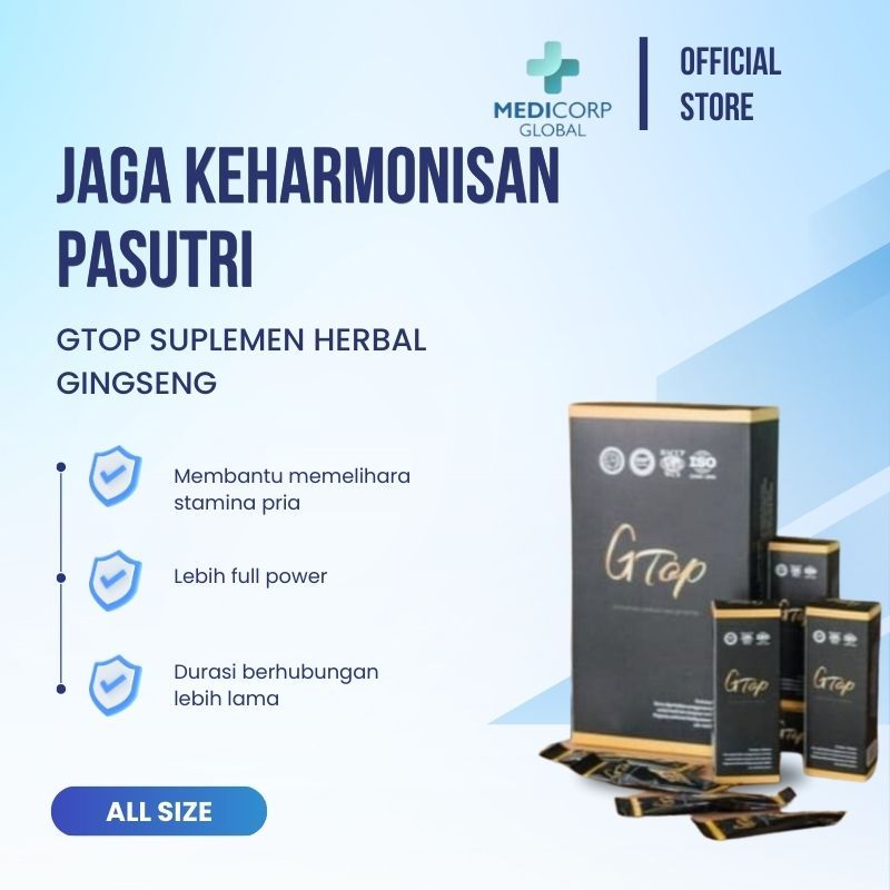 [MEDICORP] GTOP suplemen herbal gingseng 1 box 4 sachet