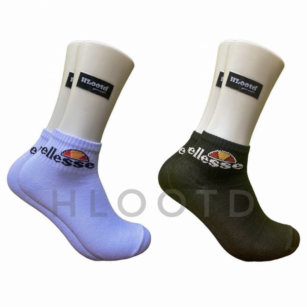 Kaos Kaki Distro Premium Pendek Unisex Motif Ellesee