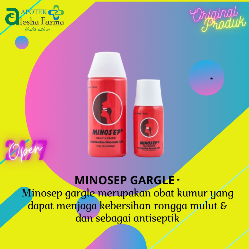 ❤Alesha❤ Minosep gargle | Minosep Obat Kumur | Minosep Merah