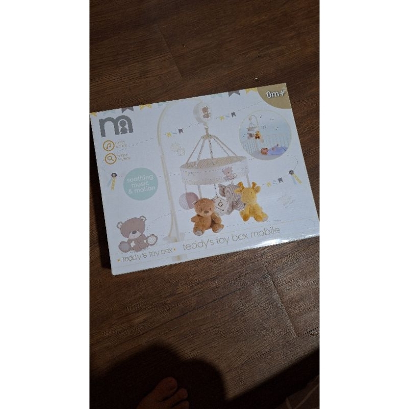 mothercare teddy's toy box mobile musical