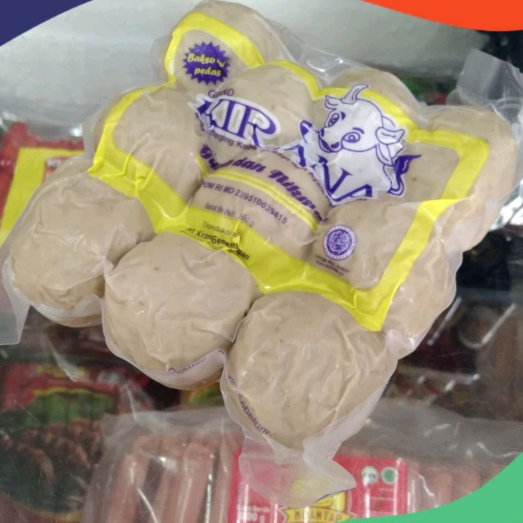 

KIRANA BAKSO SAPI MERCON isi 10 pcs 750 gr - hai frozen food