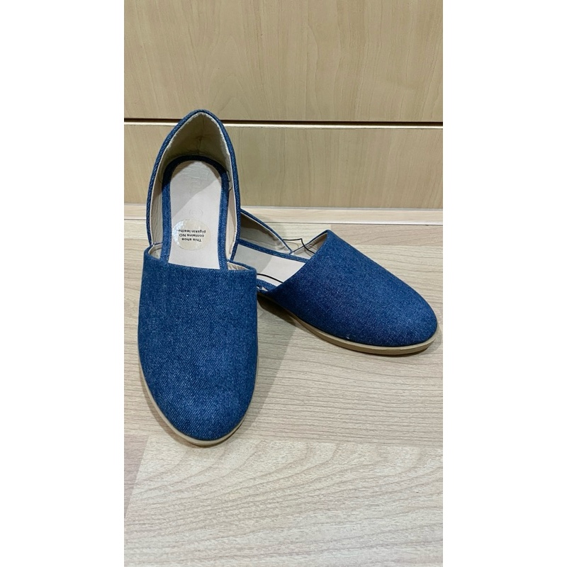 Denim Flat Shoes Rubi Size 38 New Original Ori Sepatu