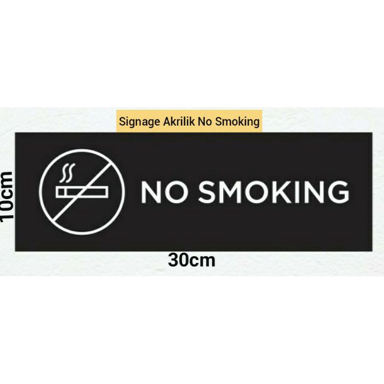 

Buruan Dapatkan Signage No Smoking AkrilikPapan No Smoking
