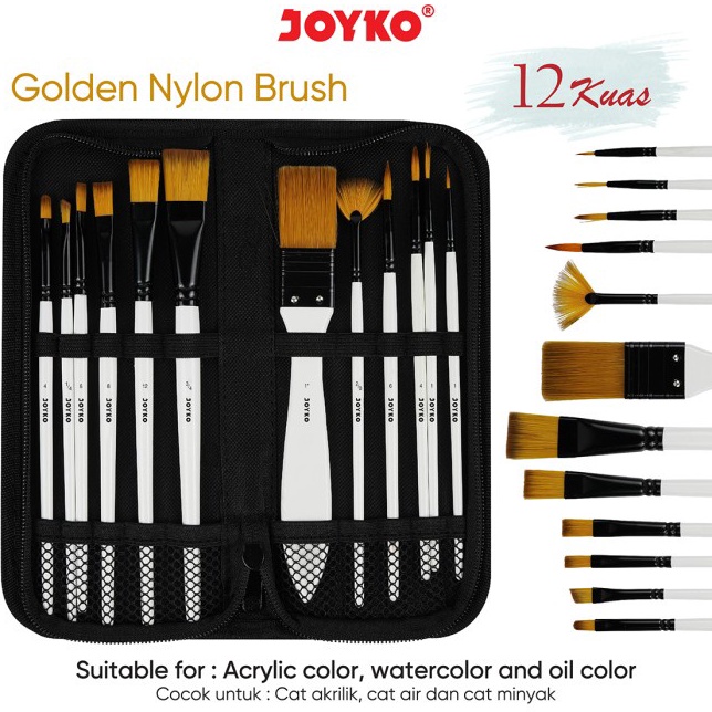 

Specia Sale Brush Kuas Cat Air Lukis Acrylic Joyko BRS18