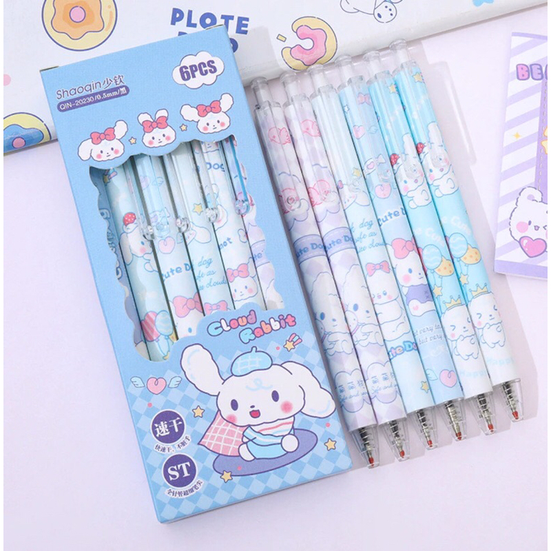 

PULPEN GEL MOTIF CINNAMOROL PER 1 SET/ ISI 6 PCS